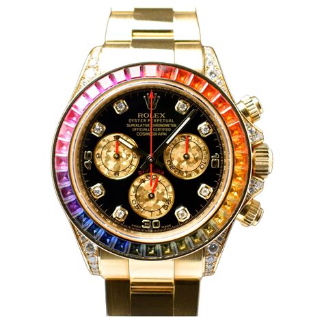 rolex daytona rainbow oro replica|rolex daytona rainbow for sale.